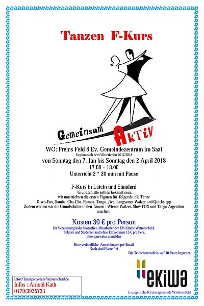 Tanzen F-Kurs 2018, KLicken auf die Grafik öffnet eine pdf-Datei